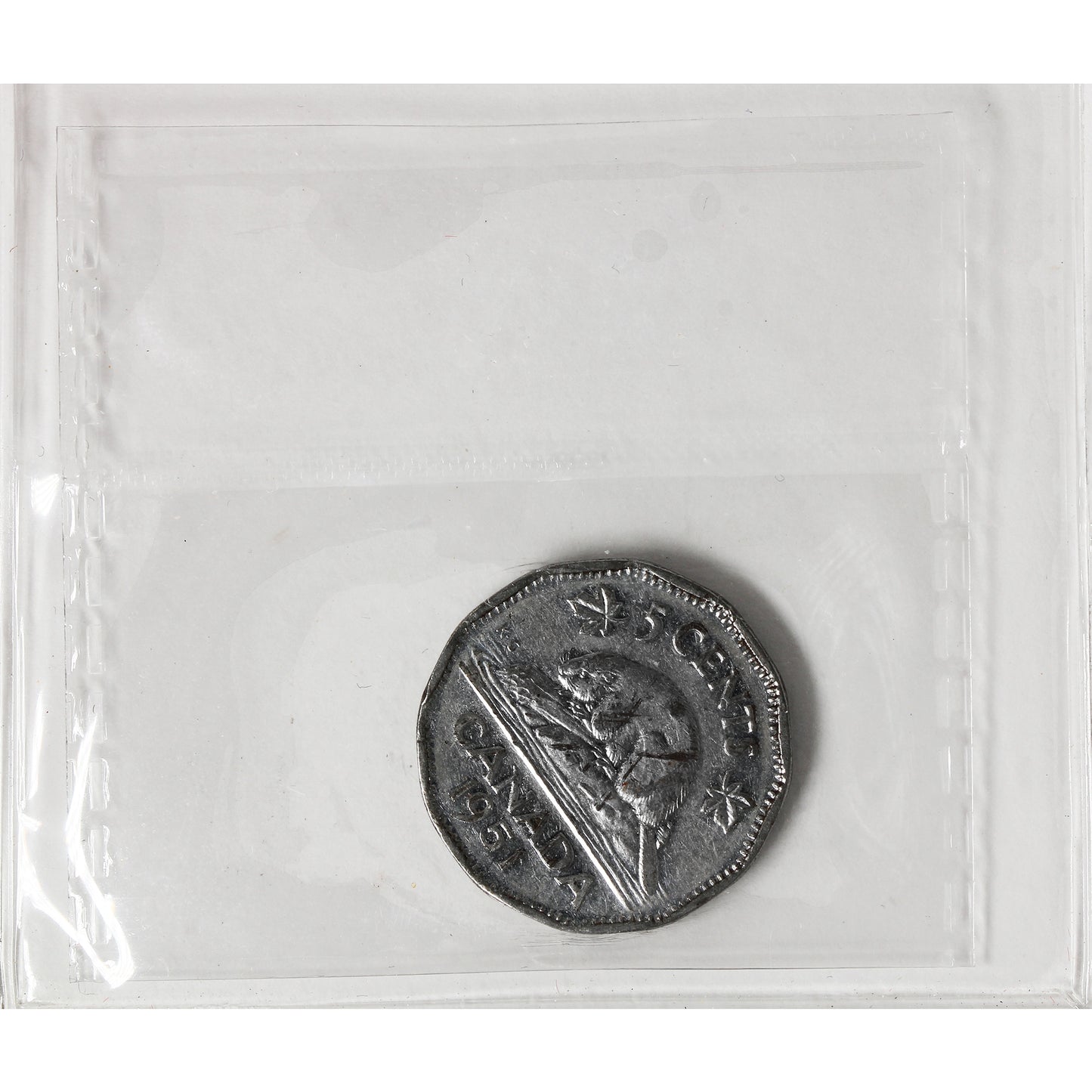 1951 High Relief Canada 5-cents ICCS Certified VF-20