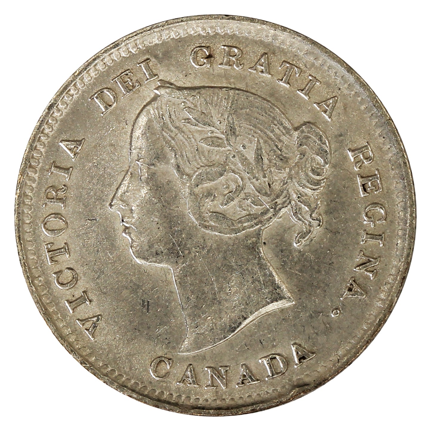 1889 Canada 5-cents EF-AU (EF45) $