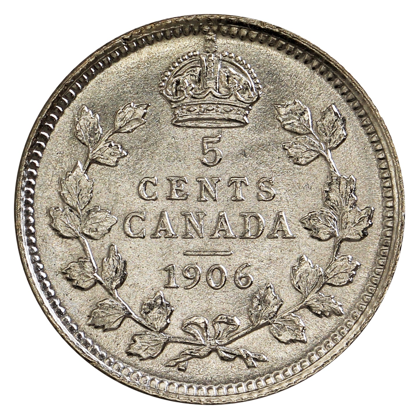 1906 Canada 5-cents Brilliant Uncirculated (MS63) $
