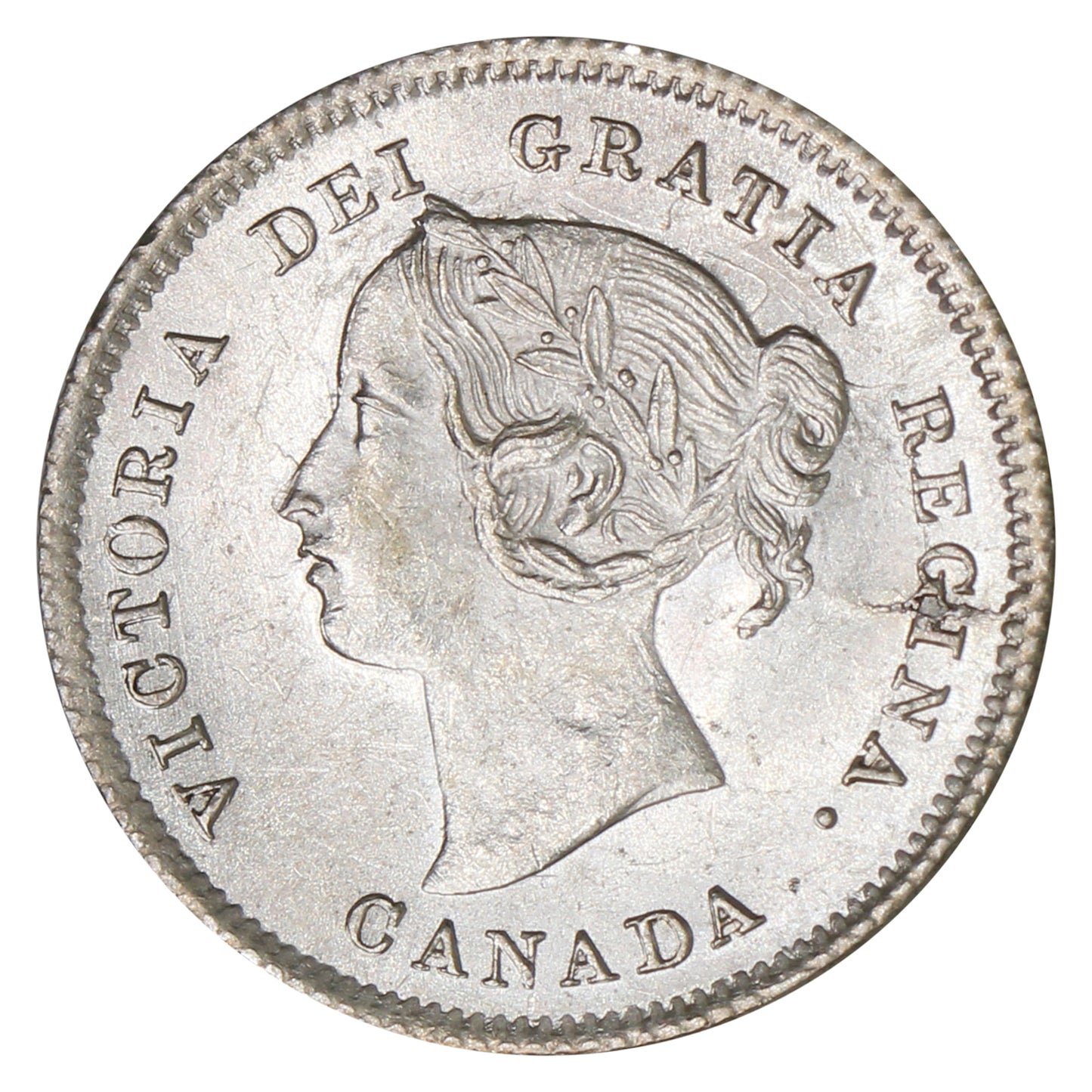 1871 Canada 5-cents AU58 $