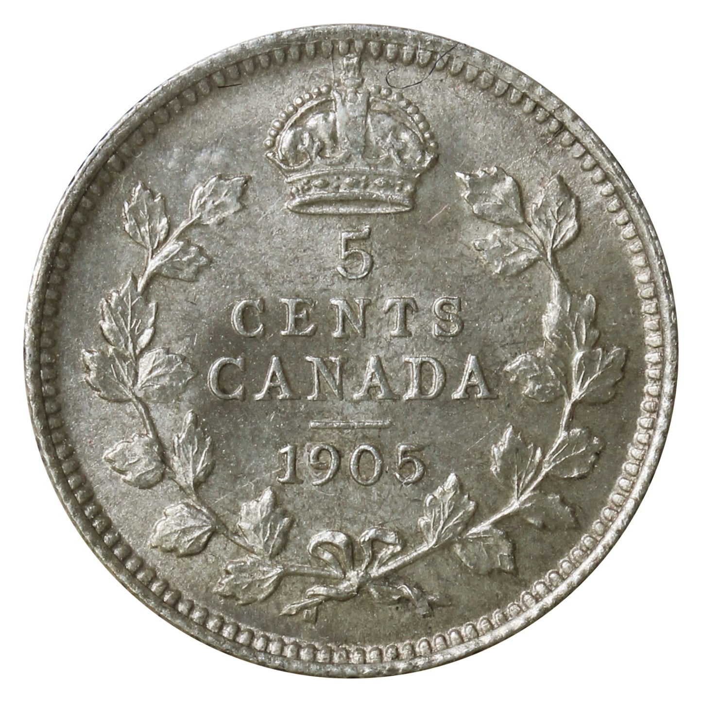 1905 Canada 5-cents ICCS Certified MS63 (XHI 373)