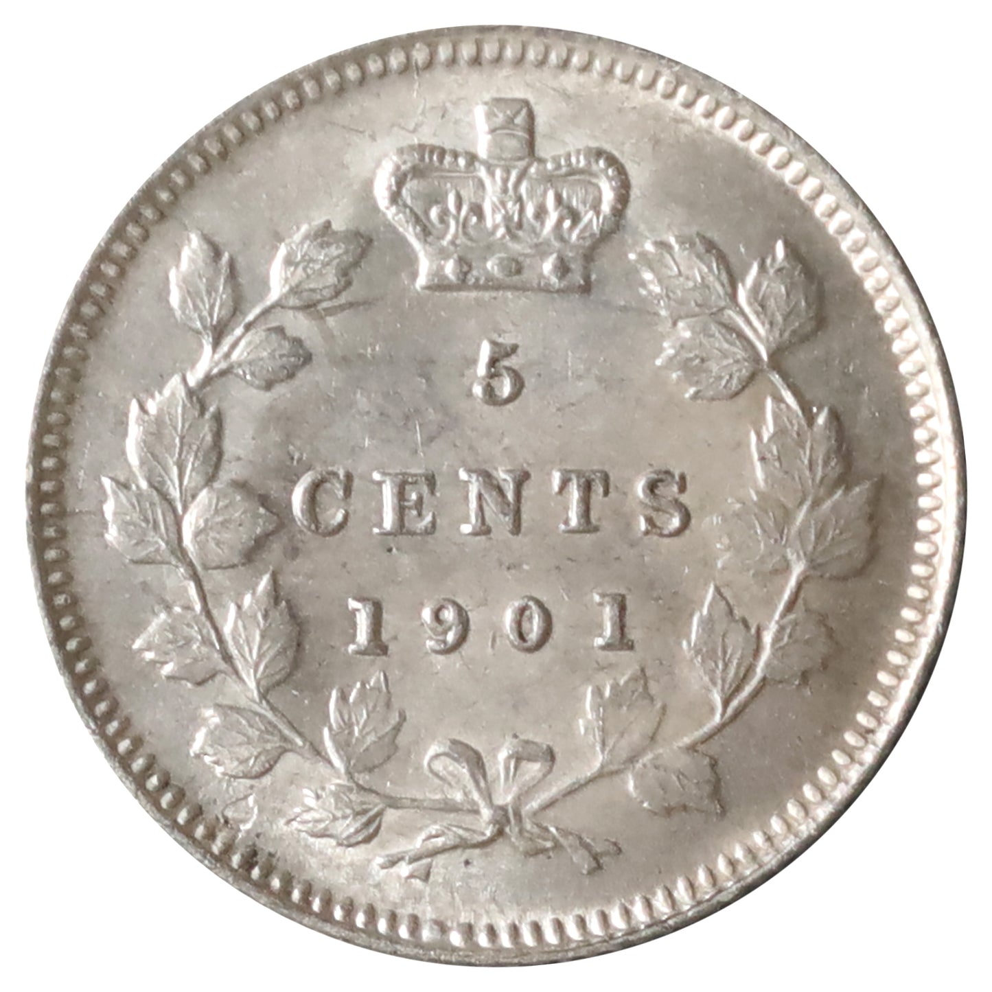 1901 Canada 5-cents ICCS Certified MS63 (XCZ 546)