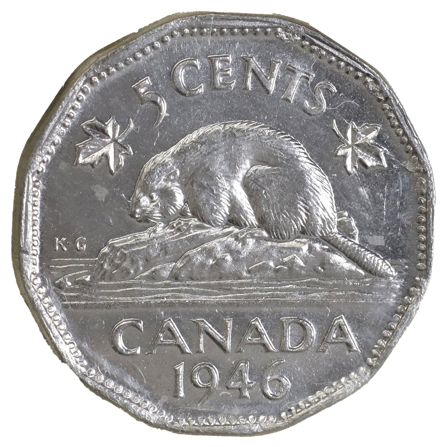 1946 6/6 Canada 5-cents ICCS Certified MS63
