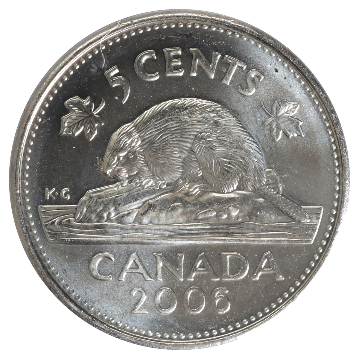 2006 Canada 5-cents ICCS Certified MS64