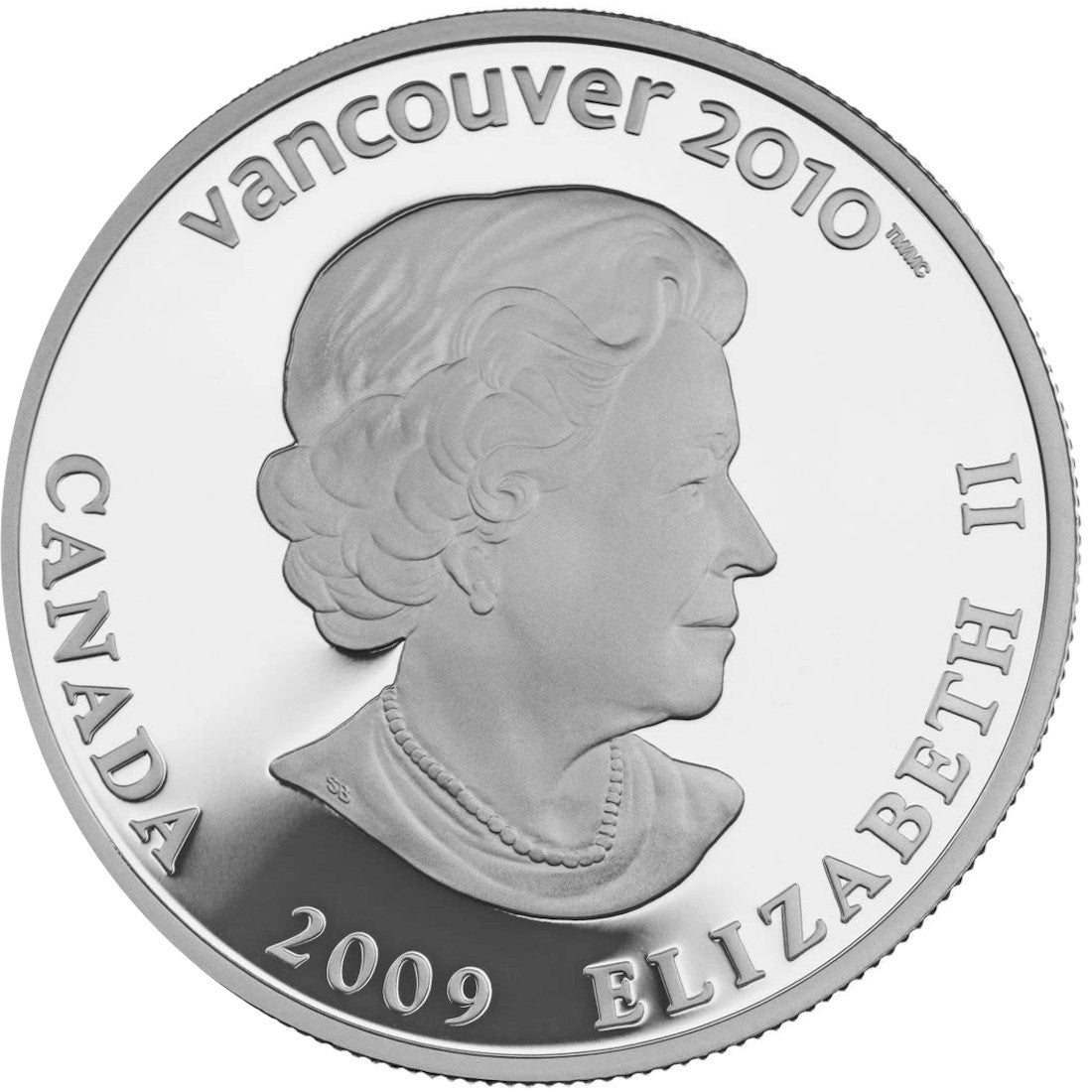 2009 Canada $25 Ski Jumping Olympic Sterling Silver Hologram