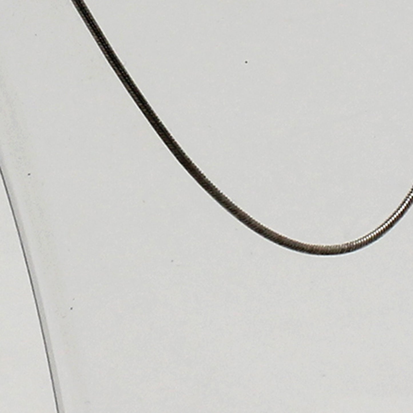 Sterling Silver Snake Link Necklace - 30"