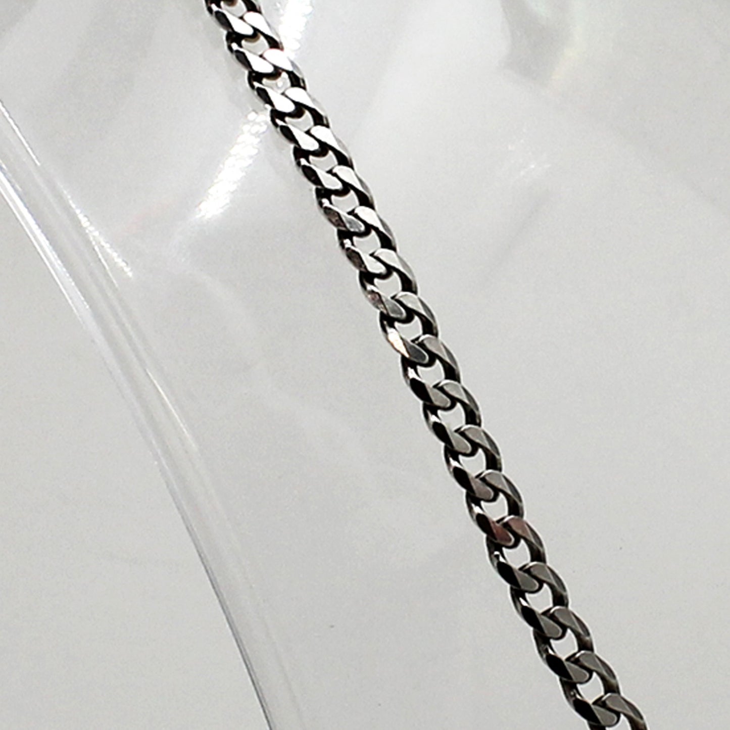 Sterling Silver Curb Necklace - 22"