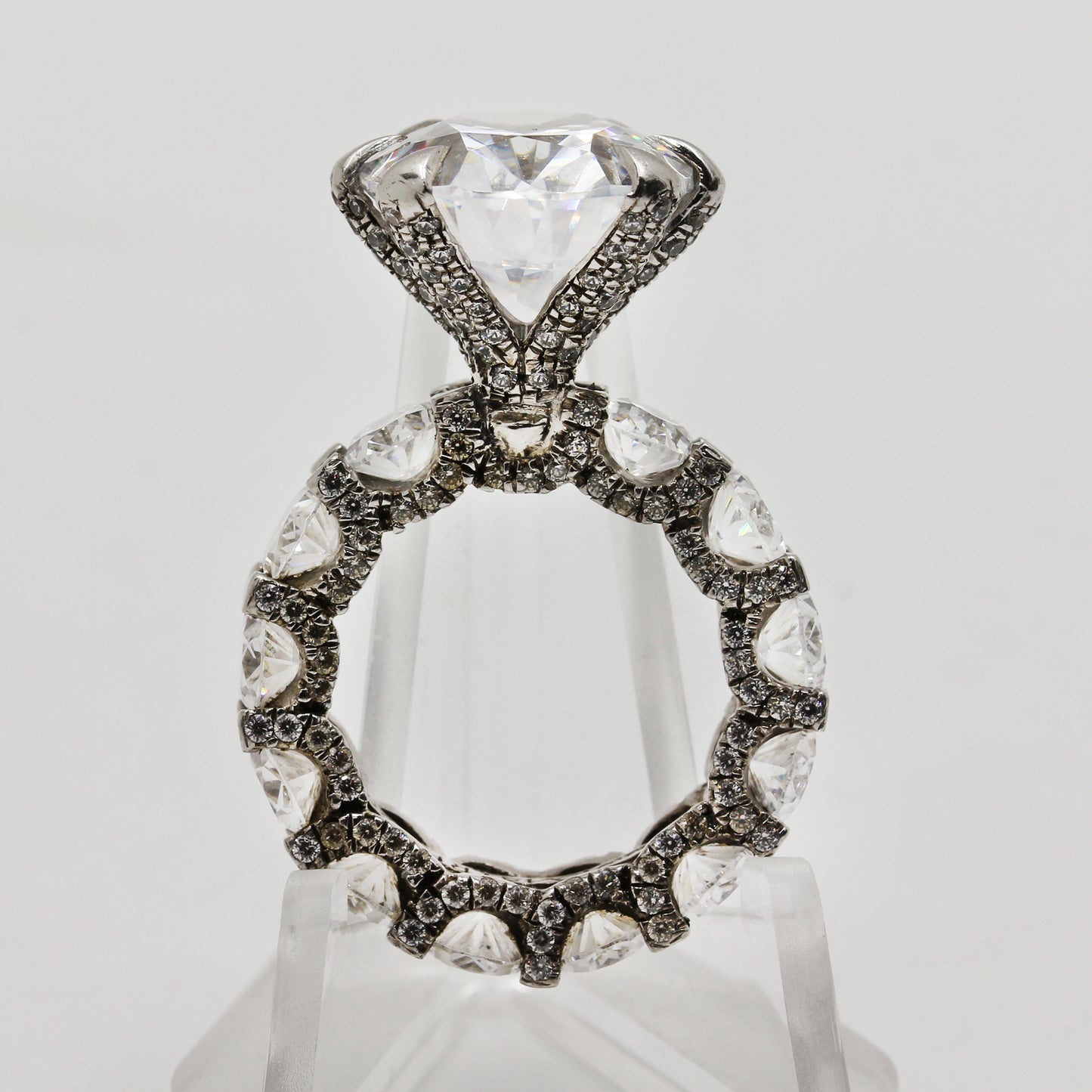 Sterling Silver 'ADASTRA' Cocktail Ring - Size 5 1/2