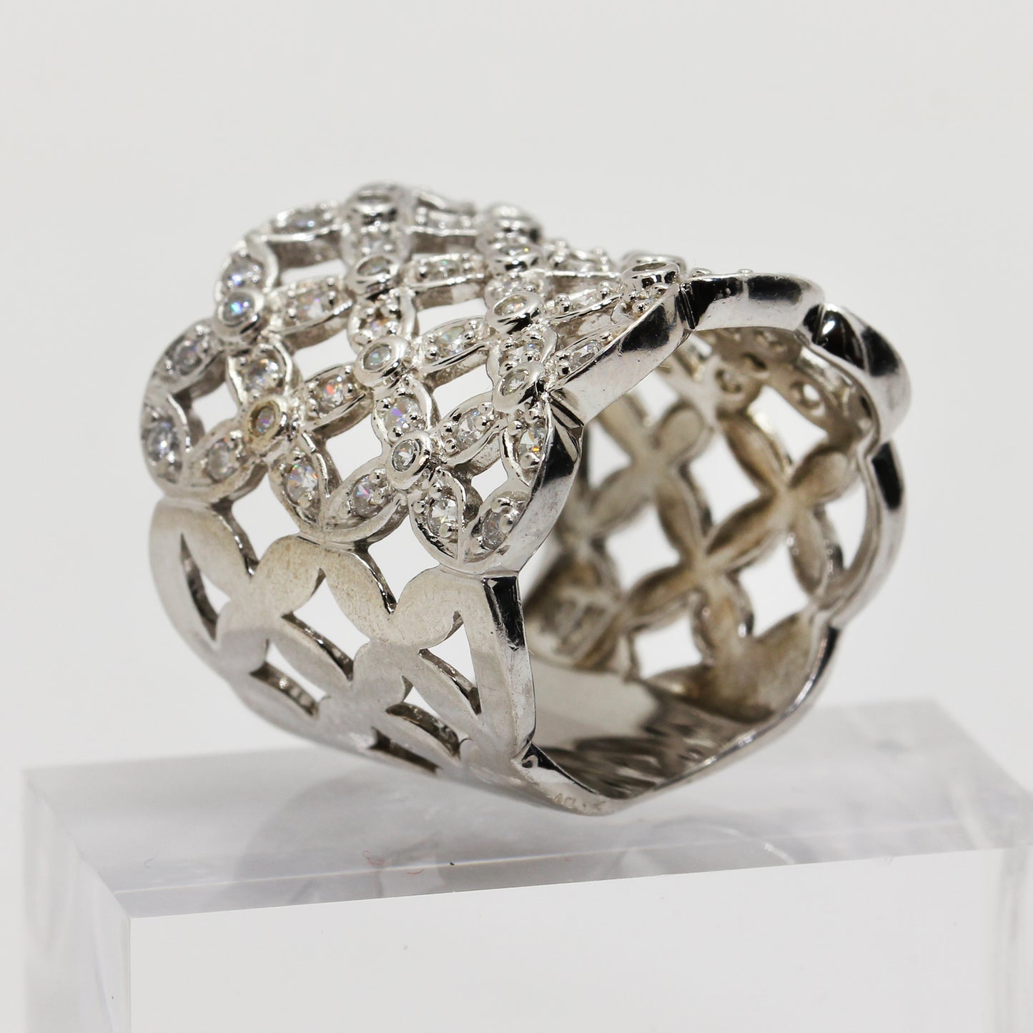 Sterling Silver Basket Weave - Size 7