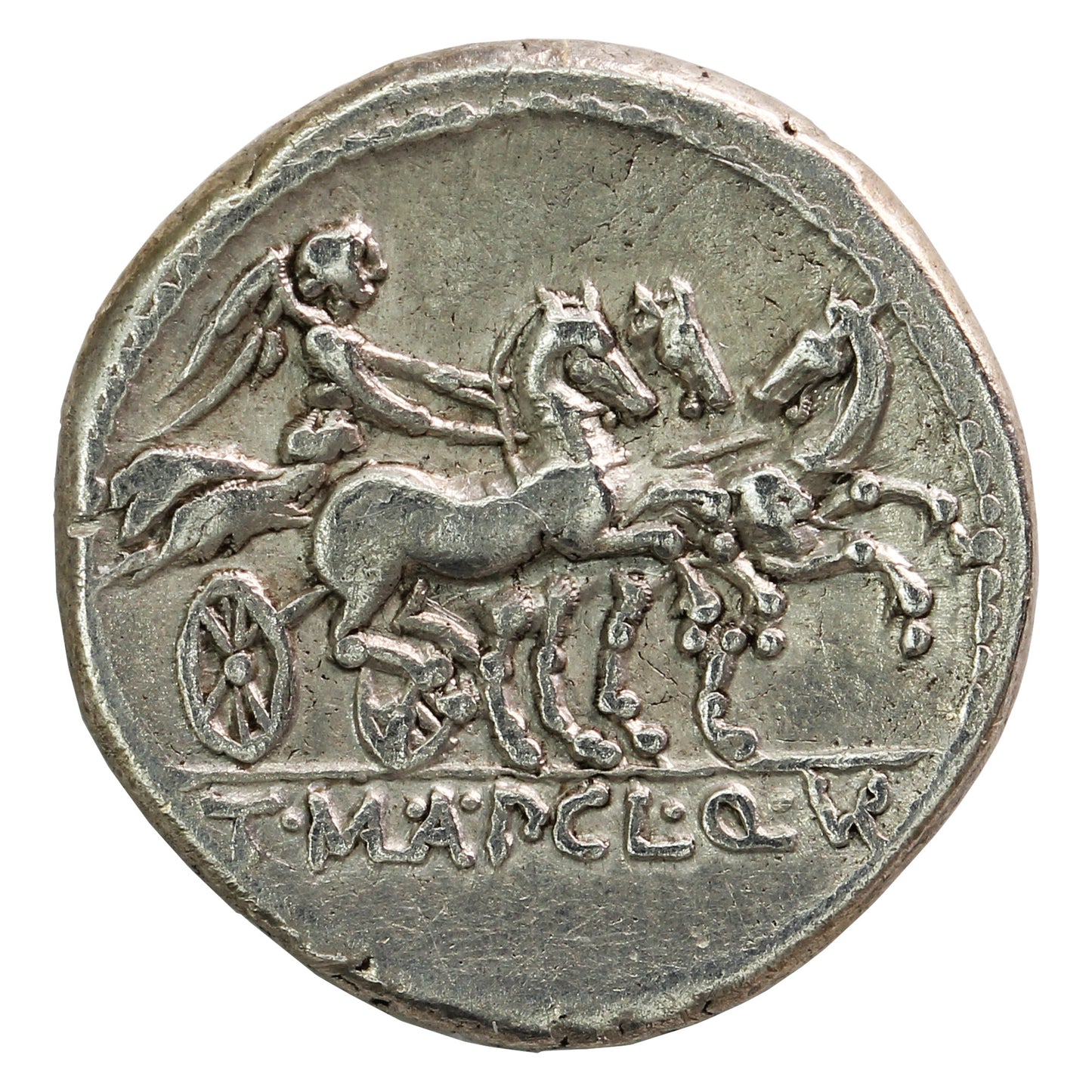 Ancient Roman Republic 111-110BC Pulcher-Manlius-Urbinius Silver Denarius Extra Fine (EF40) (Brushed)