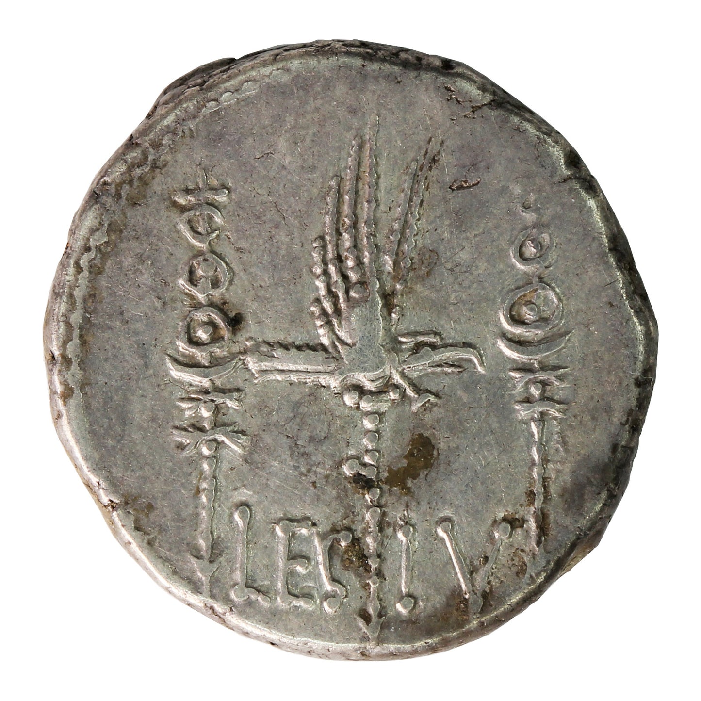 Ancient Rome 30BC Marc Antony Silver Denarius Extra Fine (EF40)