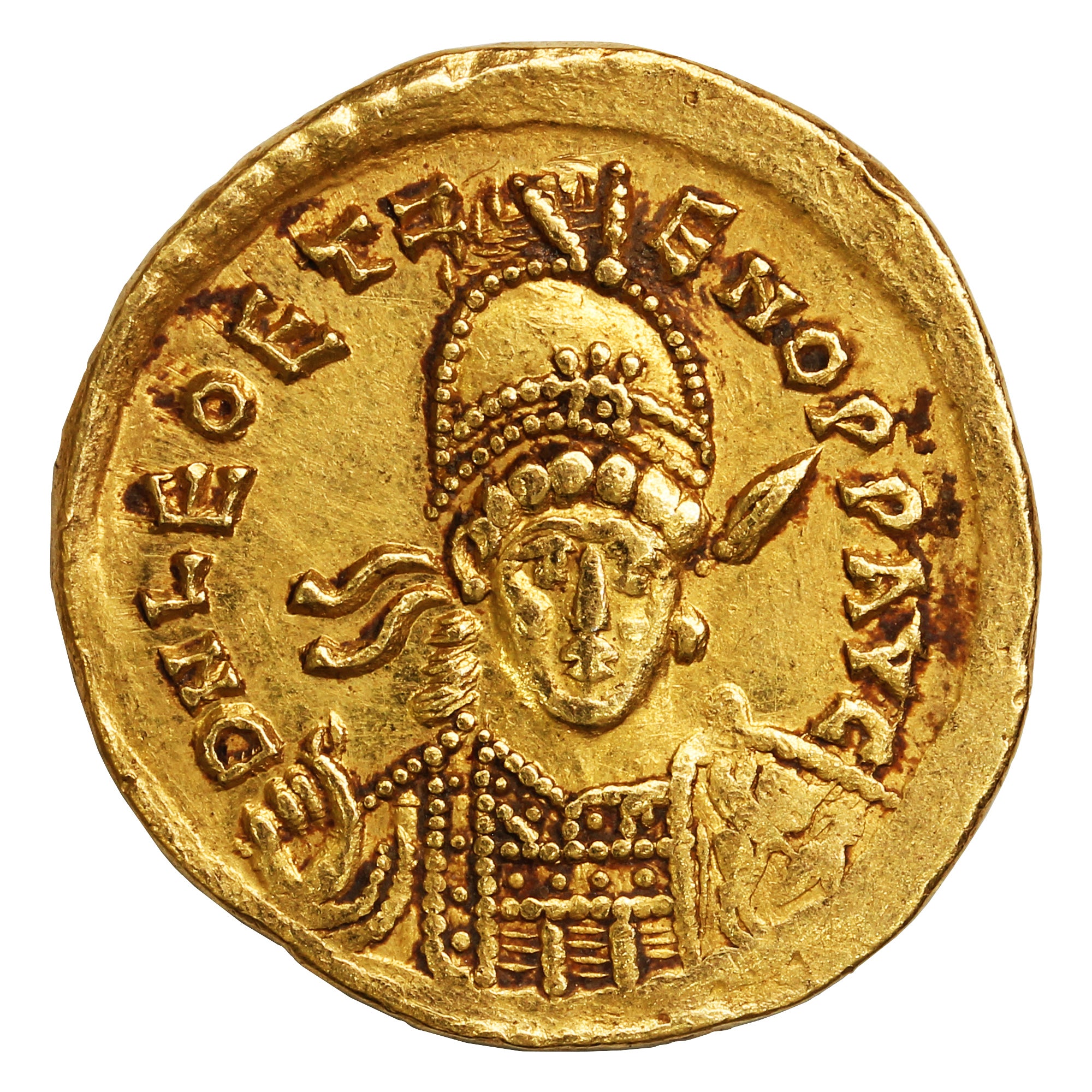 Late Roman Empire 474AD Leo II Gold Solidus Almost Uncirculated (AU50)  SCARCE – Colonial Acres Coins