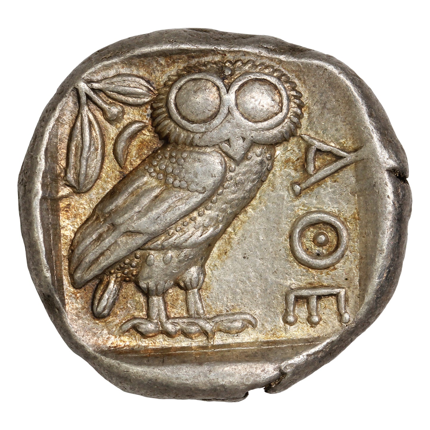 Ancient Greece 454-404BC Owl Reverse Attica Athens Silver Tetradrachm AU-UNC (AU55)