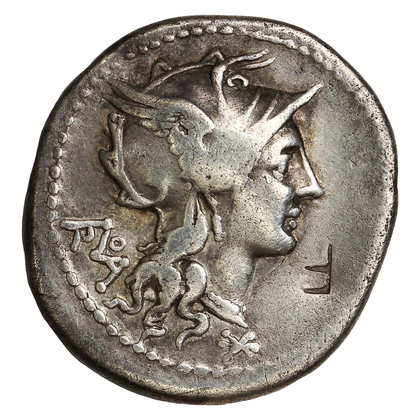 Ancient Roman Republic 113-112BC Gladiators T. Didius Silver Denarius VF-EF (VF30)