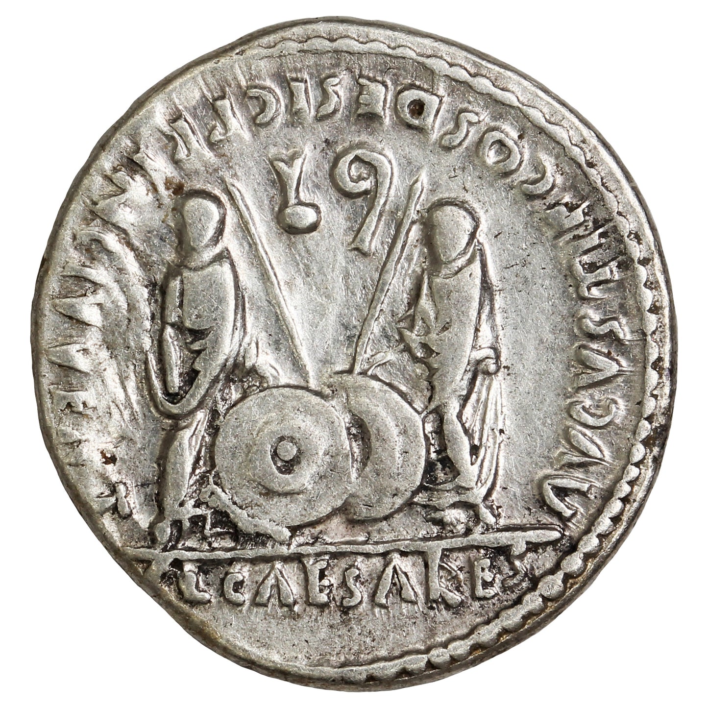 Ancient Rome 27BC-14AD Augustus Silver Denarius VF-EF (VF30)