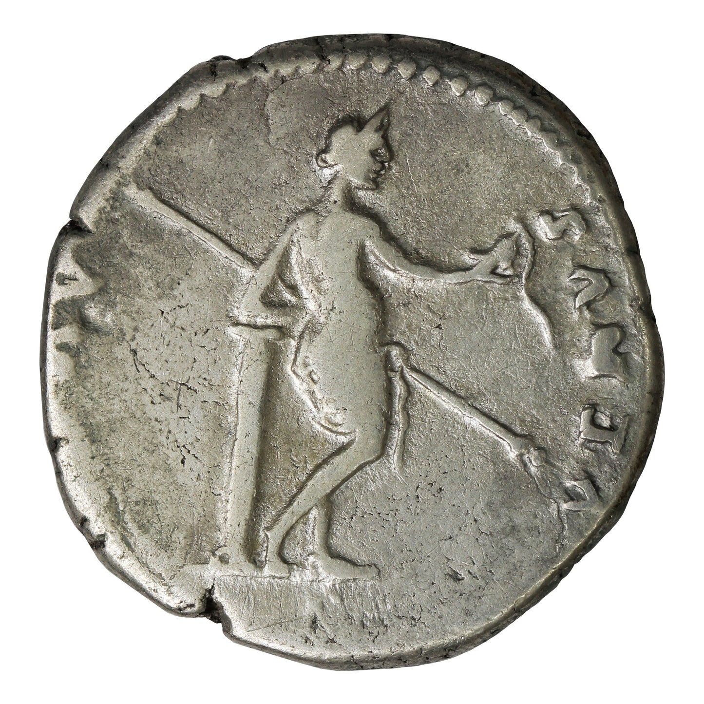 Ancient Rome 82AD Ephesus Mint Domitia Silver Cistophorus F-VF (F15)