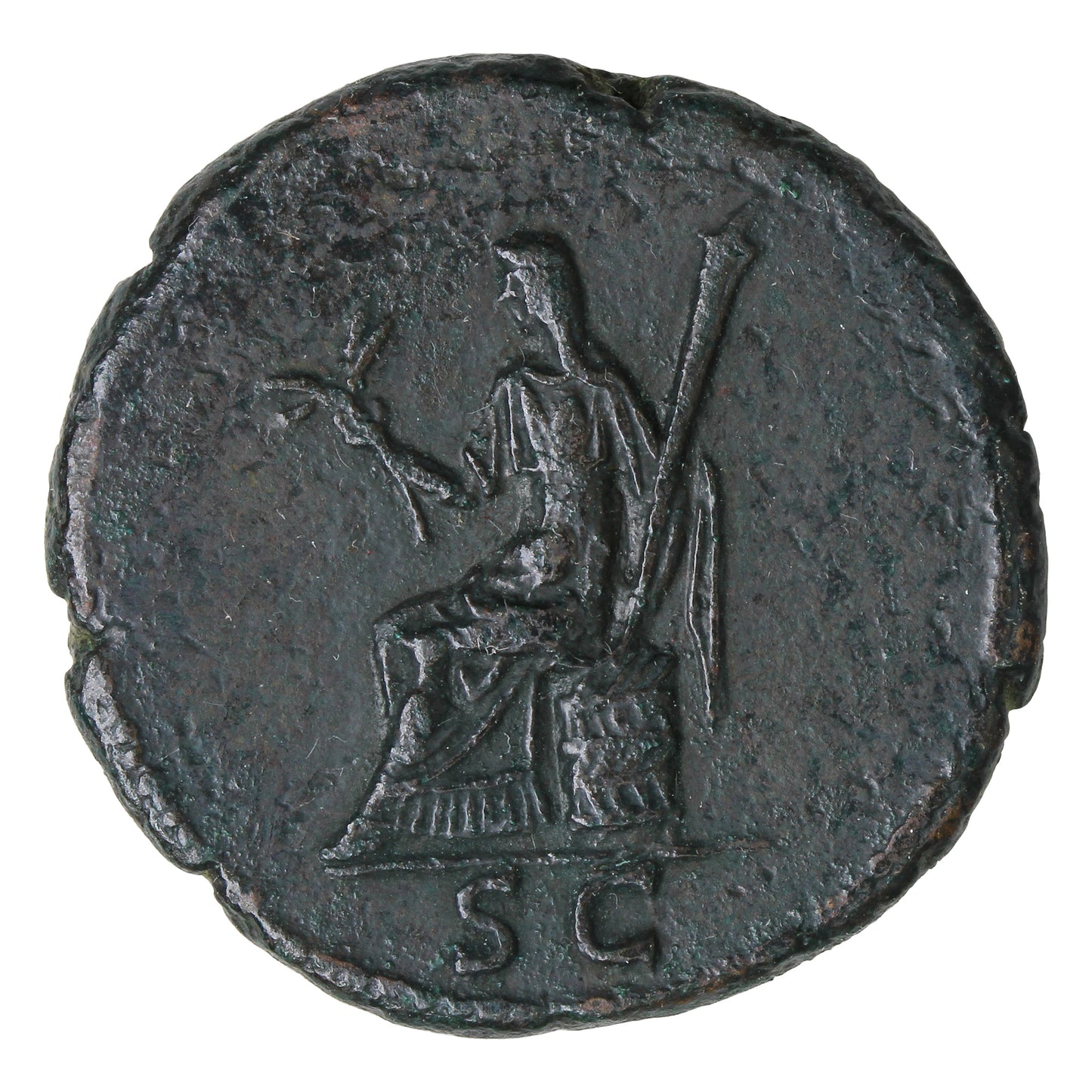 Ancient Rome 128-136AD Ceres Rev. Sabina Dupondius EF-AU (EF45)