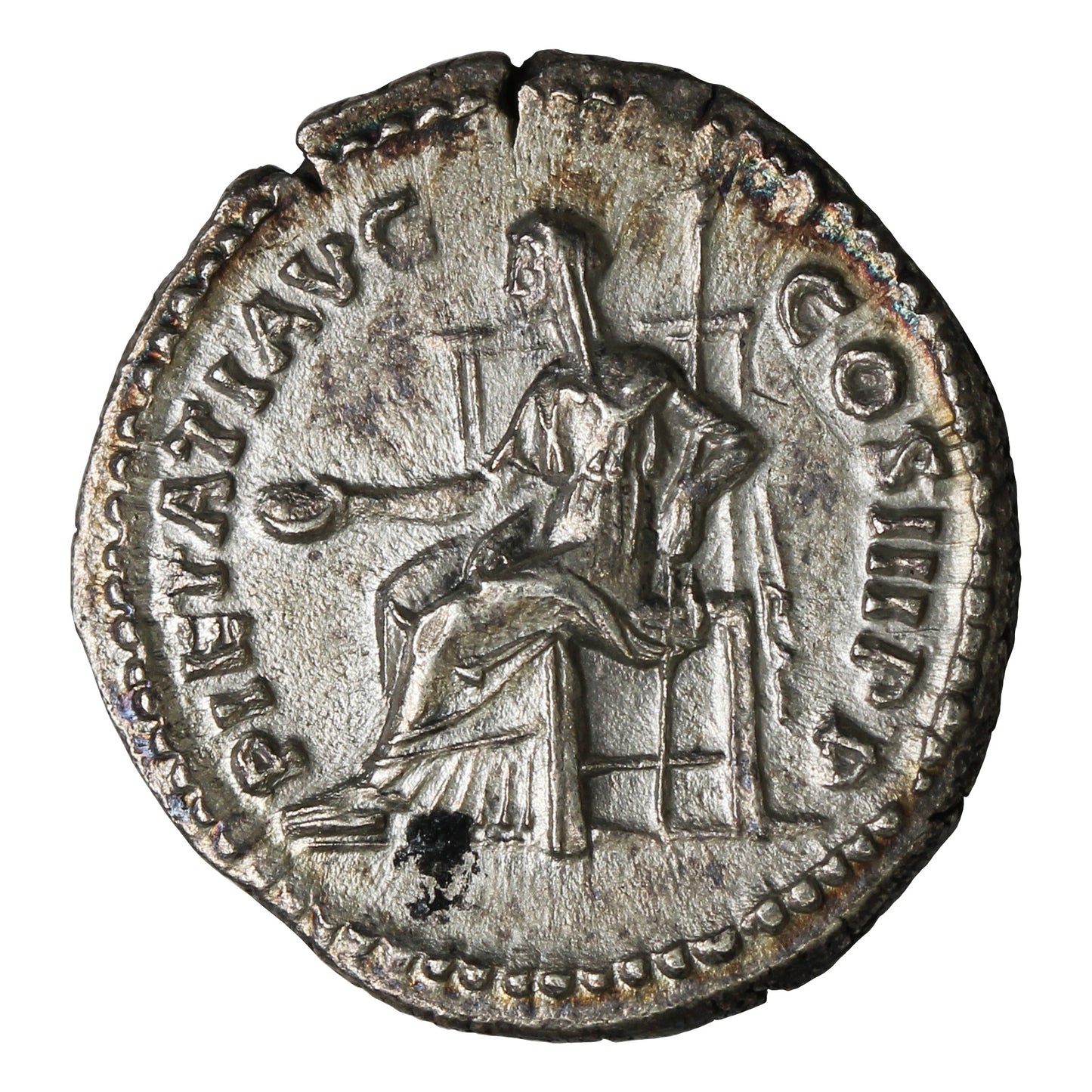 Ancient Rome 130-131AD S3515 Hadrian Silver Denarius Uncirculated (MS60)