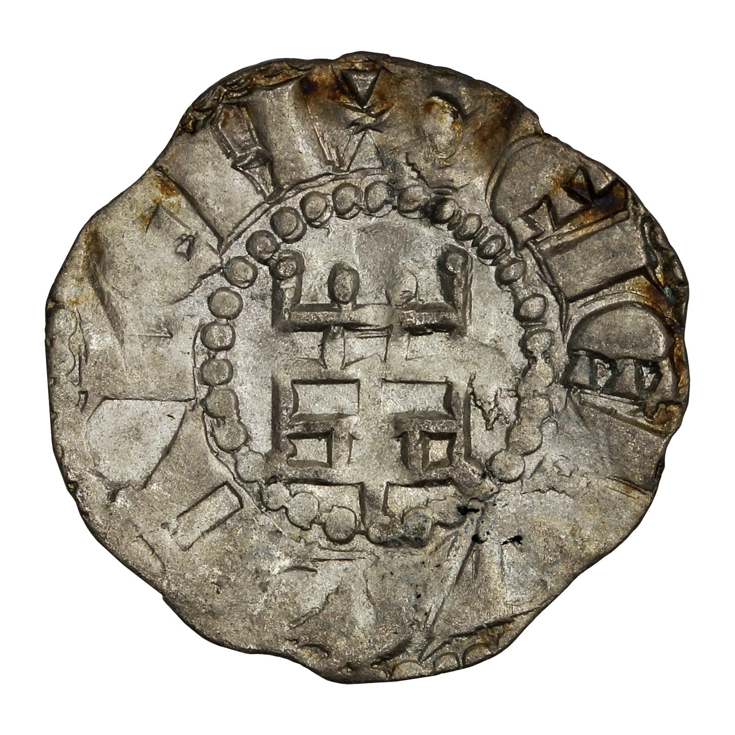 Crusader States 1143-63 Kingdom of Jerusalem Baldwin III Denier Extra Fine (EF40)