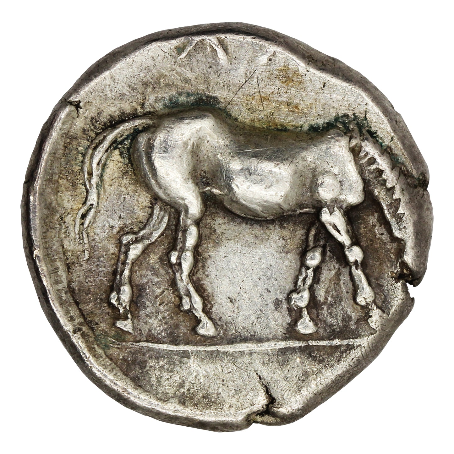 Ancient Greece 400-380BC Larissa Thessaly Silver Drachm EF-AU (EF45) $