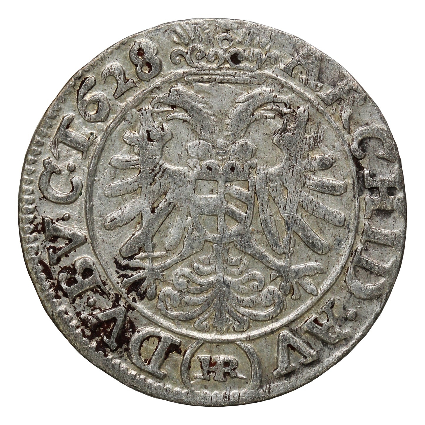 Austria 1628 Ferdinand II 3 Kreuzer VF-EF (VF30) $