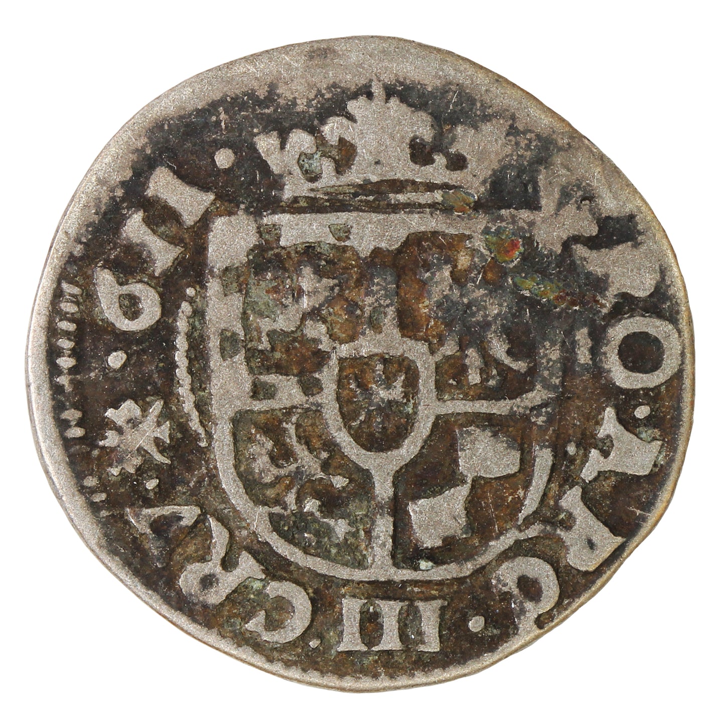 German States 1611 Duchy of Jagerndorf 3 Kreuzer Fine (F12) $