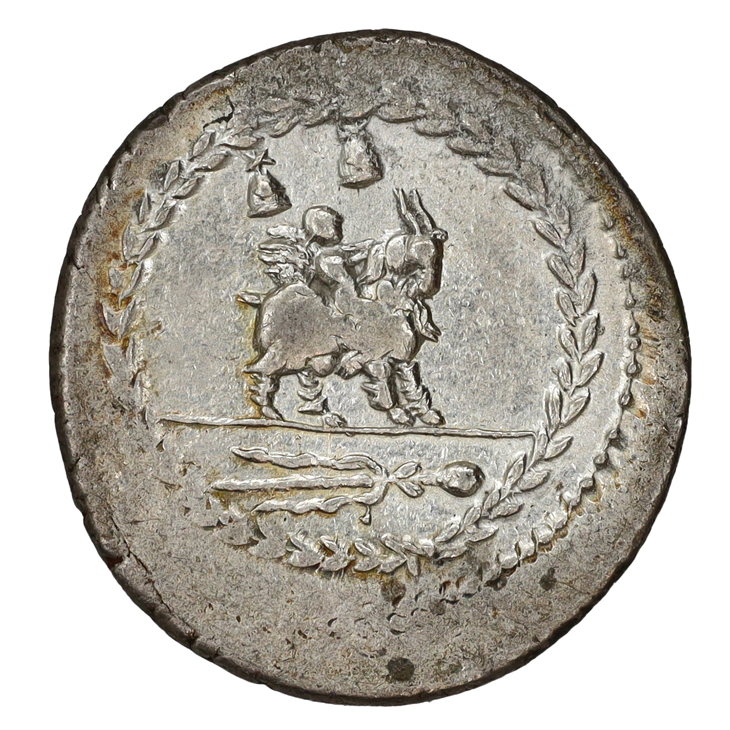Ancient Roman Republic 85 BC Mn. Fonteius Silver Denarius EF-AU (EF45)