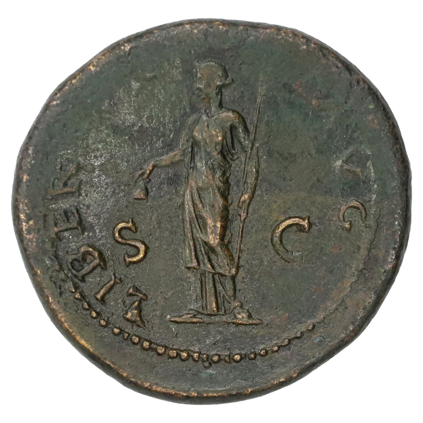 Ancient Rome Oct 68 AD S2118 Galba Sestertius Extra Fine (EF40)