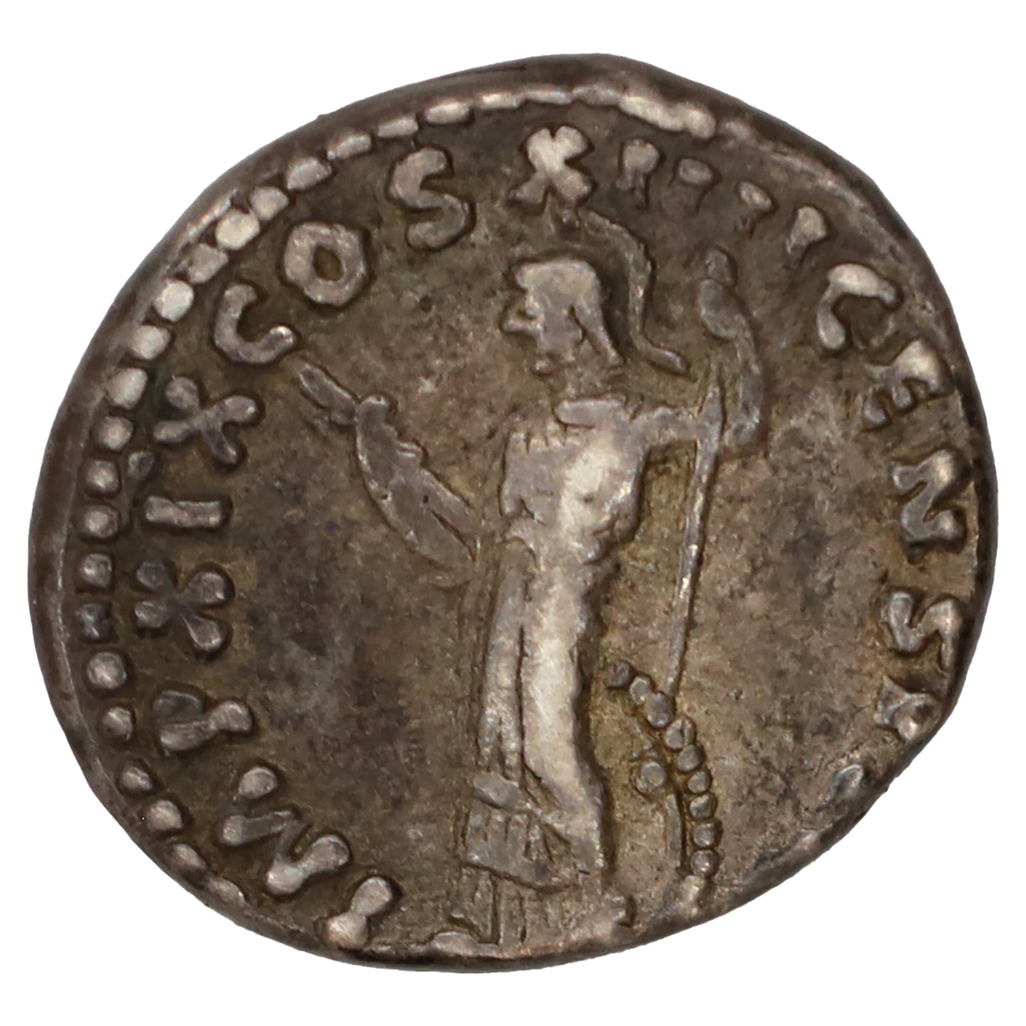 Ancient Rome 90 AD Domitian Silver Denarius Extra Fine (EF40)