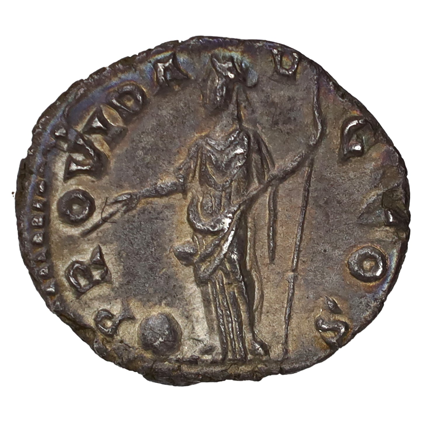 Ancient Rome 193 AD Providentia Clodius Albinus Silver Denarius AU-UNC (AU55)