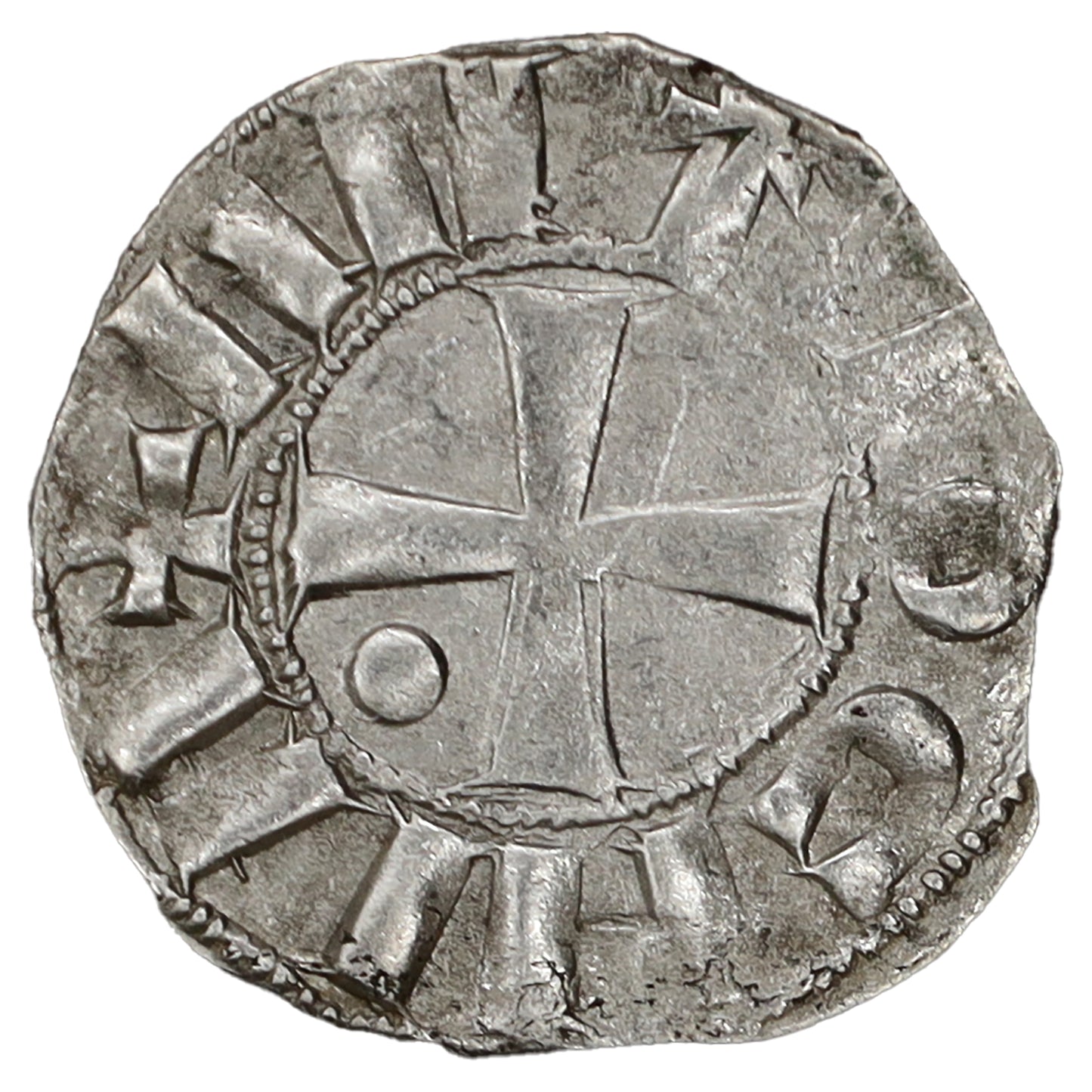 Crusader States 1149-63 Antioch Bohemond III Silver Denier Uncirculated (MS60)