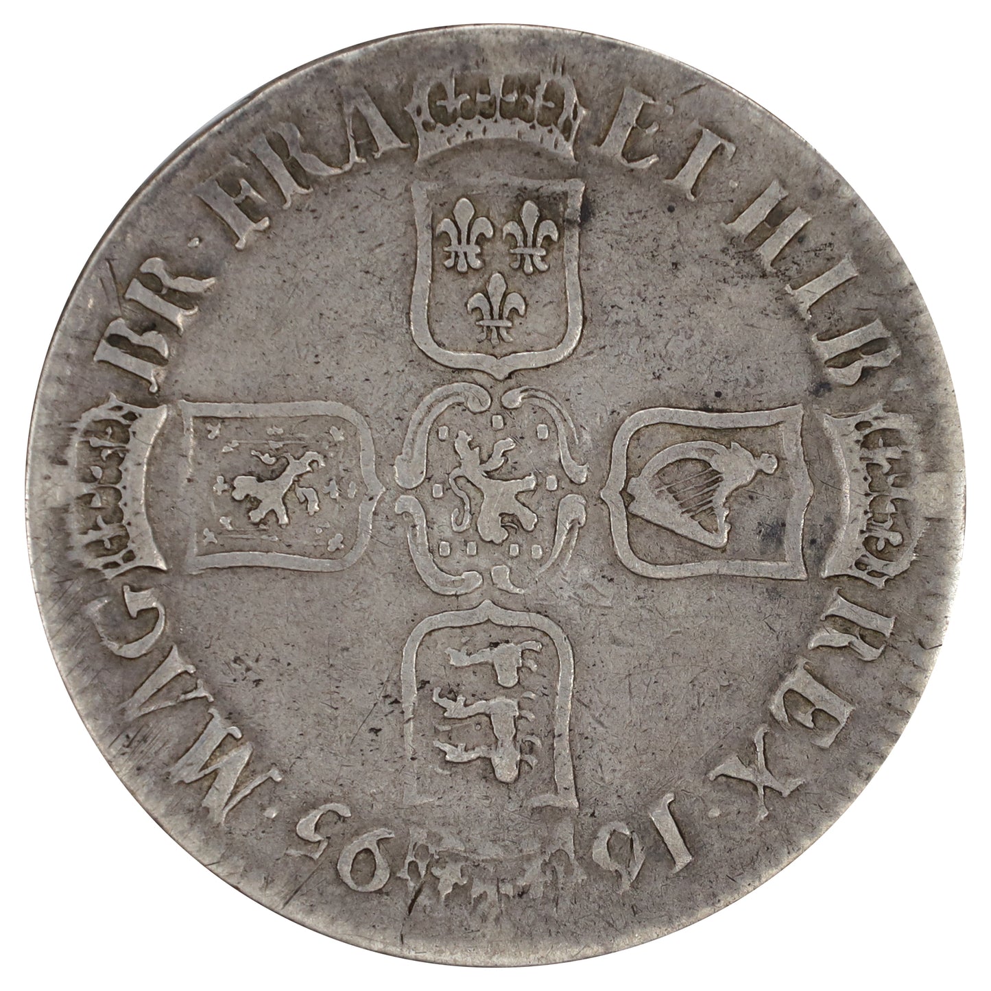 England 1696 William III Crown Very Fine (VF20)
