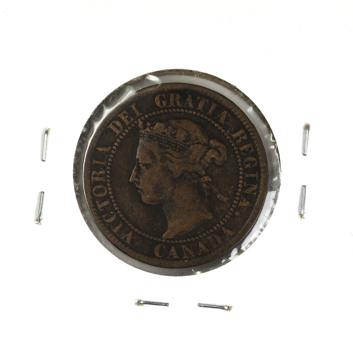 1895 Canada 1-cent Fine (F12) Nick or impaired