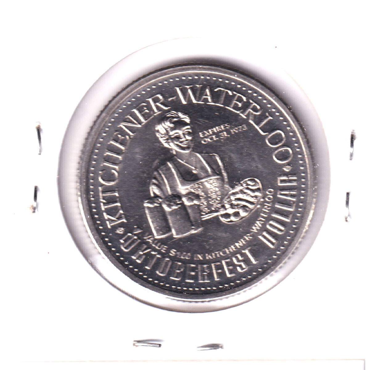 1973 Kitchener-Waterloo Oktoberfest Dollar Trade Token