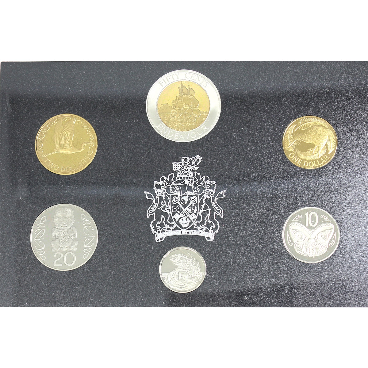 New Zealand 1994 6-coin Proof Set: NZ's First Bi-Metal Coin (Light issues)