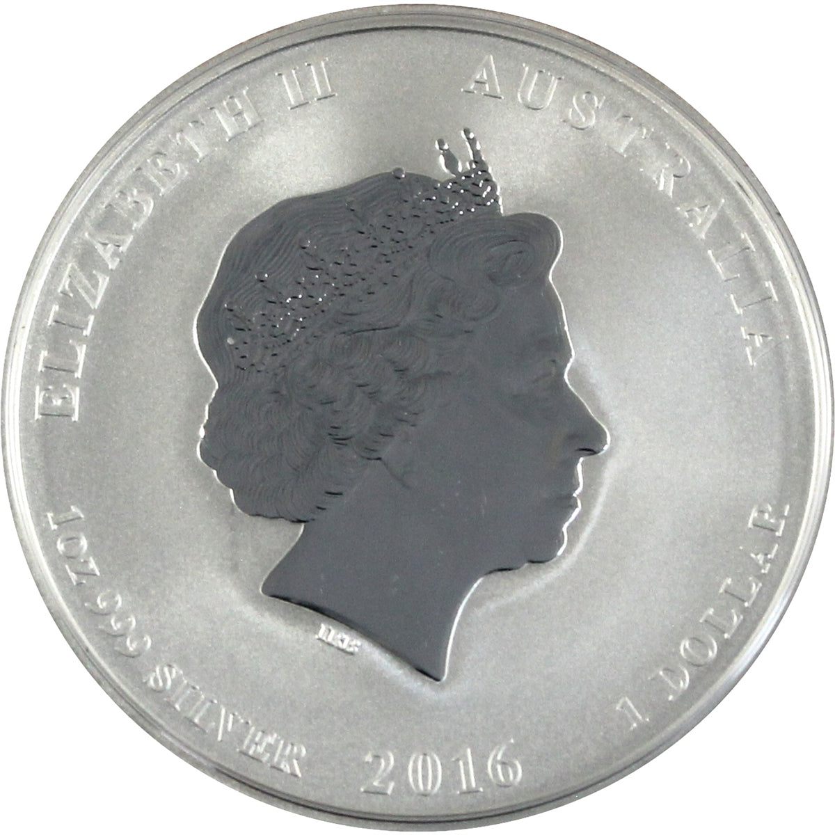 2016 Australia $1 Coloured Monkey King 1oz Silver (No Tax) Coin Only, Capsule Scr.