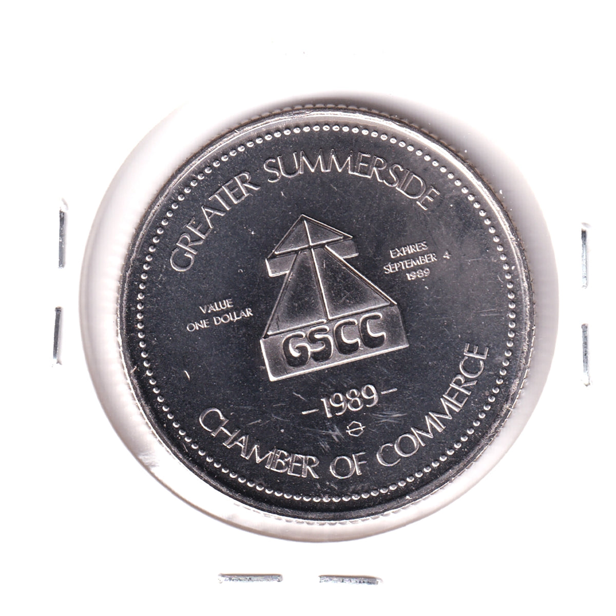 1989 Greater Summerside, PEI, Oyster Dollar Trade Token