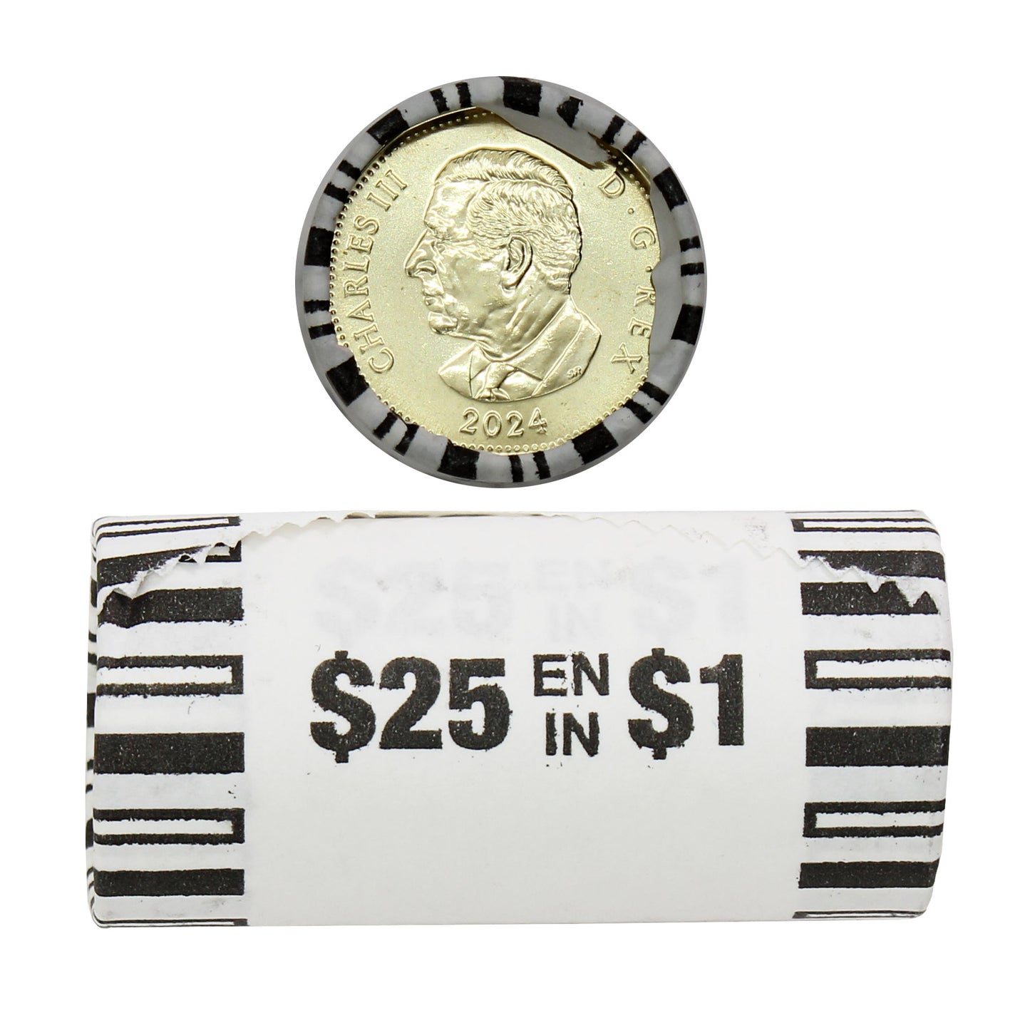 2024 Canada Dollar Loon Original Wrapped Roll of 25pcs
