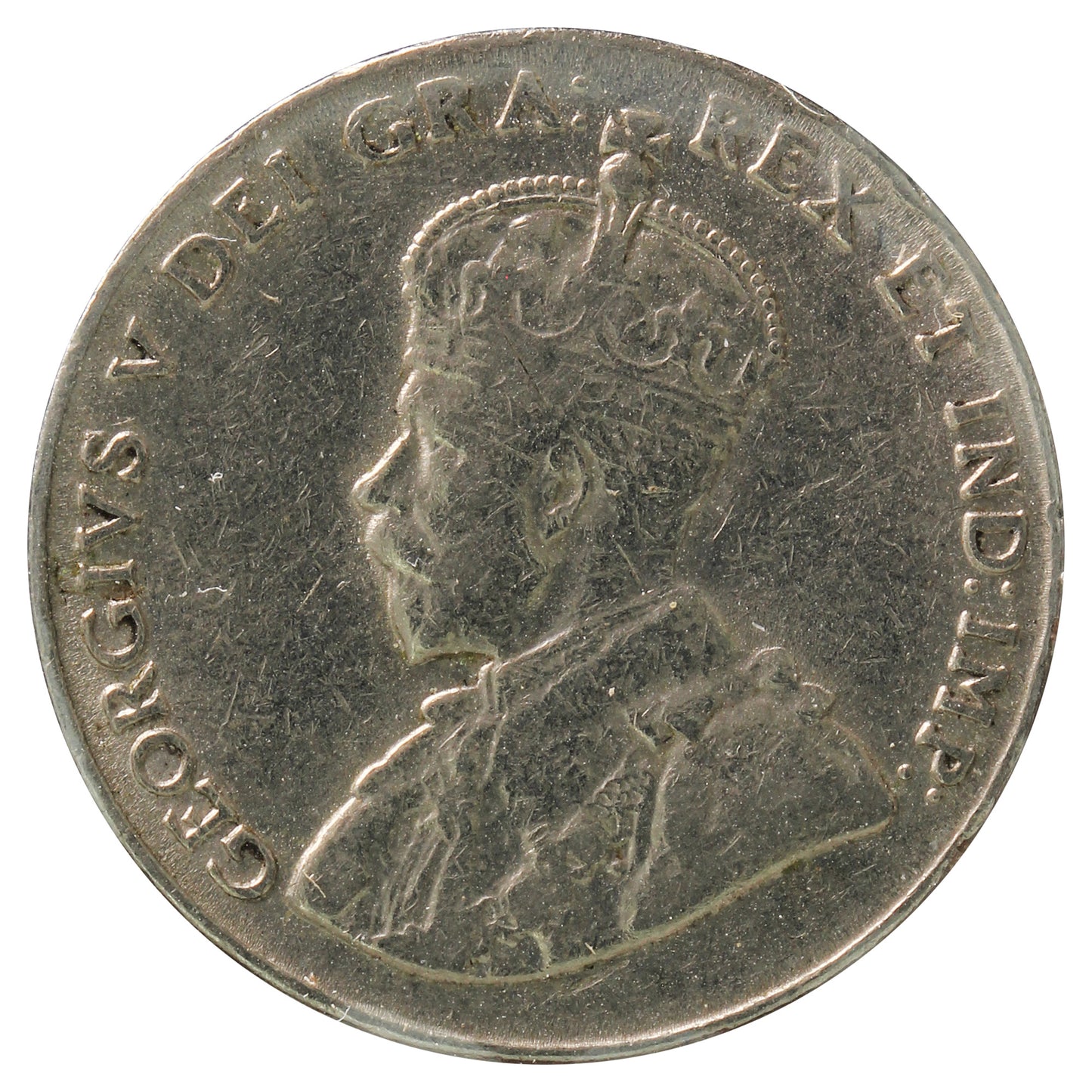 1928 Canada 5-cents Very Fine (VF20) Scratched, Cleaned or Impaired