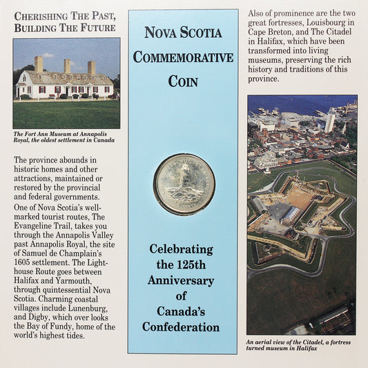 1992 Nova Scotia Information Booklet with 25-cent in booklet