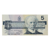 BC-56bA 1986 Canada $5 Thiessen-Crow, Replacement, FNX Below 7.08M, Circ (Impaired)