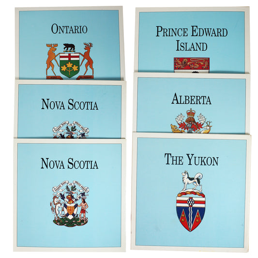 Lot of 6x 1992 Canada Provinces Information Booklet with 25-cents