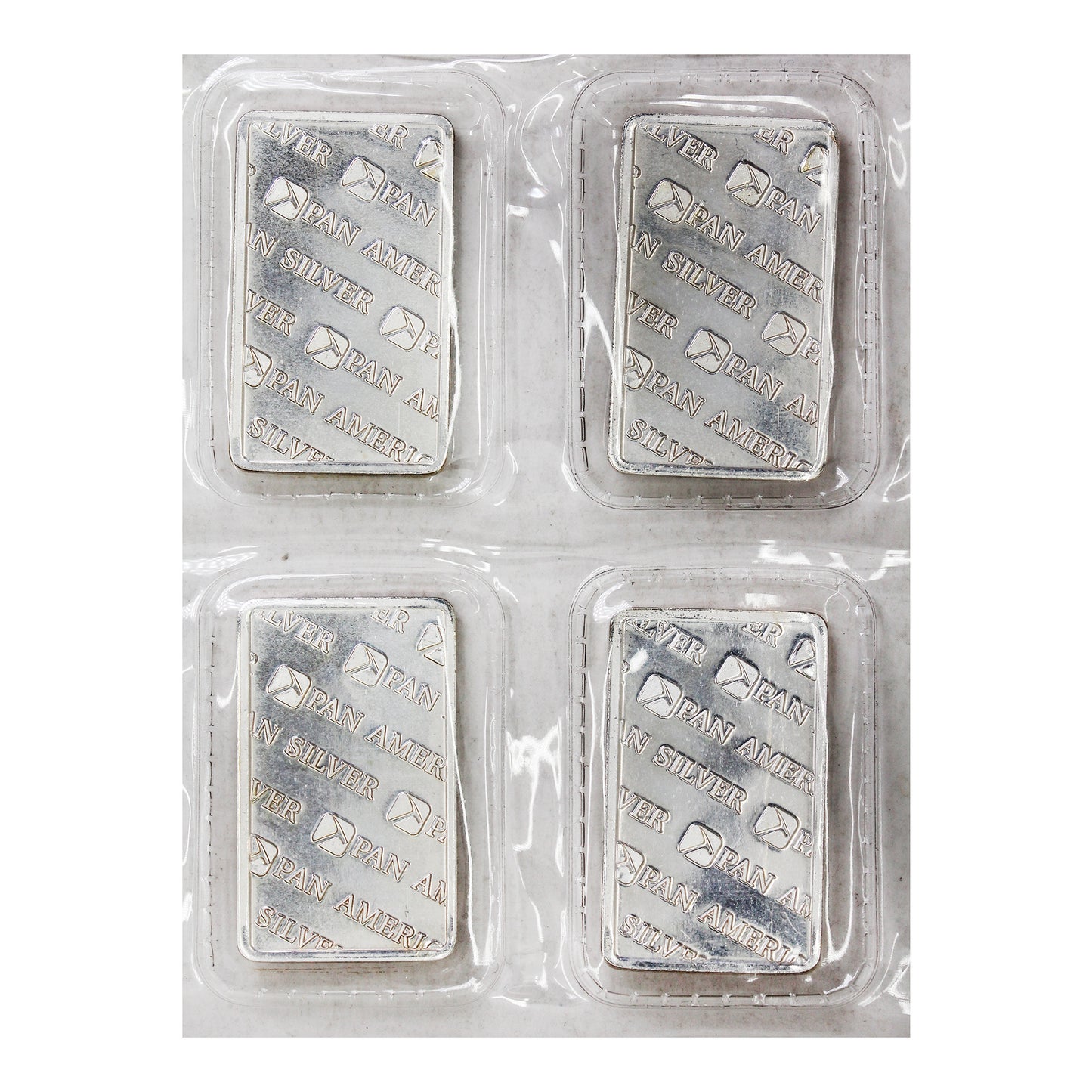 Lot of 4x Pan American Silver Corp 1/4oz. .999 Fine Silver Bar (Light Toning) No Tax