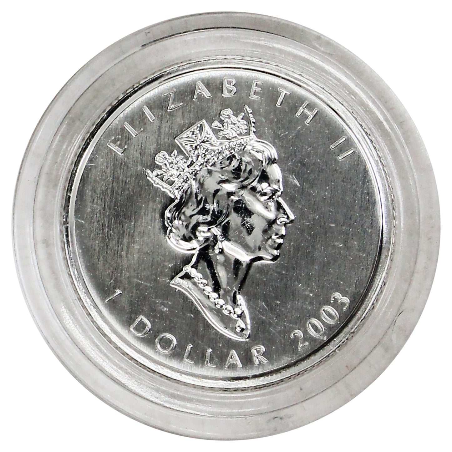 2003 Canada $1 Hologram 1/20oz. 15th Anniversary Silver Maple Leaf (No Tax)