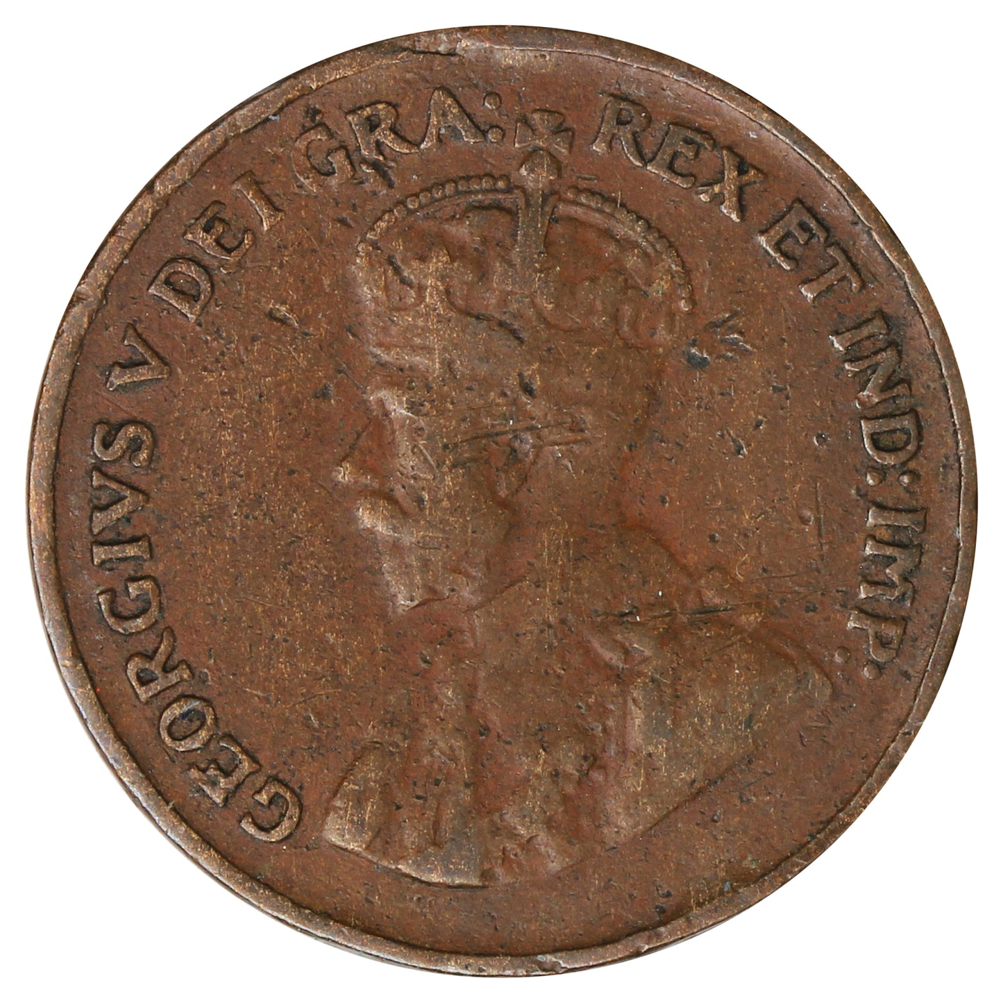 1926 Canada 1-cent Fine (F12) Scratched, Cleaned or Impaired