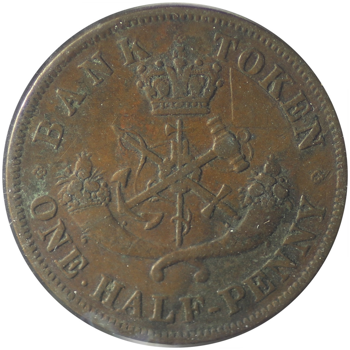 PC-5B2 1852 Province of Canada Half Penny Bank Token Very Fine (VF20)