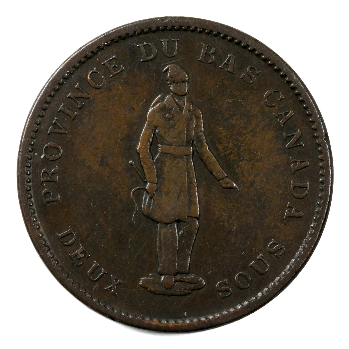 LC-9A2 1837 Lower Canada, City Bank Penny Token Extra Fine (EF40) $