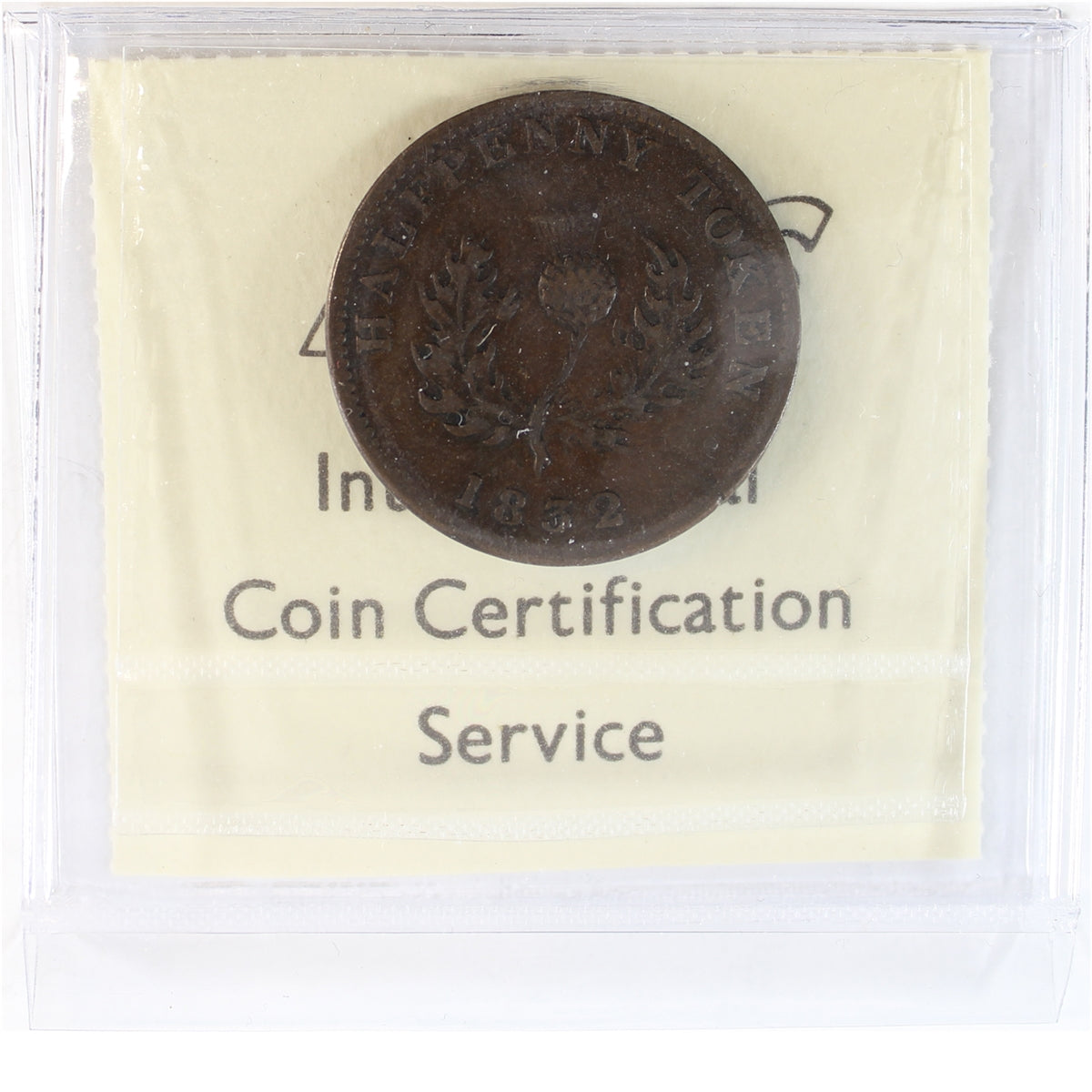 NS-1D3 1832 Nova Scotia Half Penny Token ICCS Certified VF30 (BR #871)
