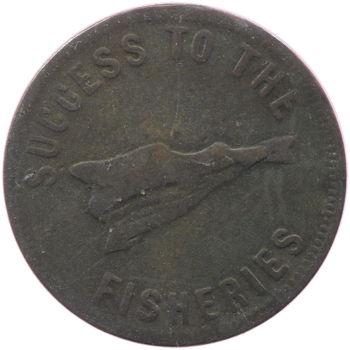PE-5B1 No Date (1860) PEI Speed the Plough Token Very Good (VG8)