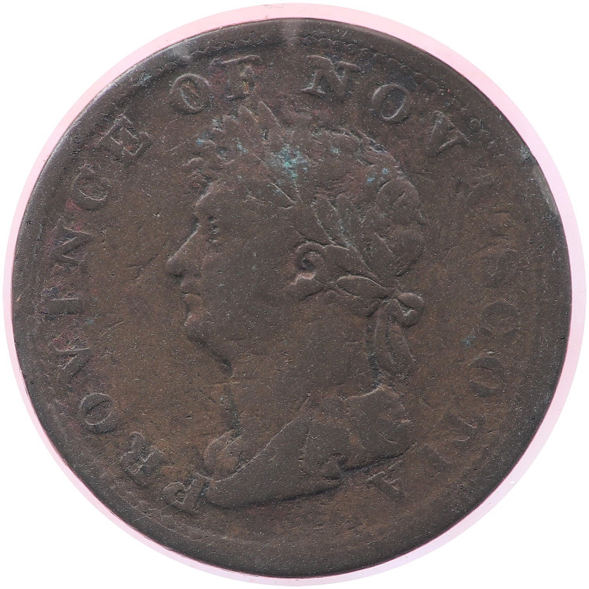 NS-1A1 1823 Nova Scotia Thistle Half Penny Bank Token, Good (G4)